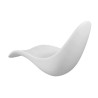 Moderne witte ligstoel ligbed van wit polyethyleen voor zwembad en tuin Sirio Korting