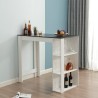 Table haute moderne avec étagères pour bar et cuisine Charmes Dimensions