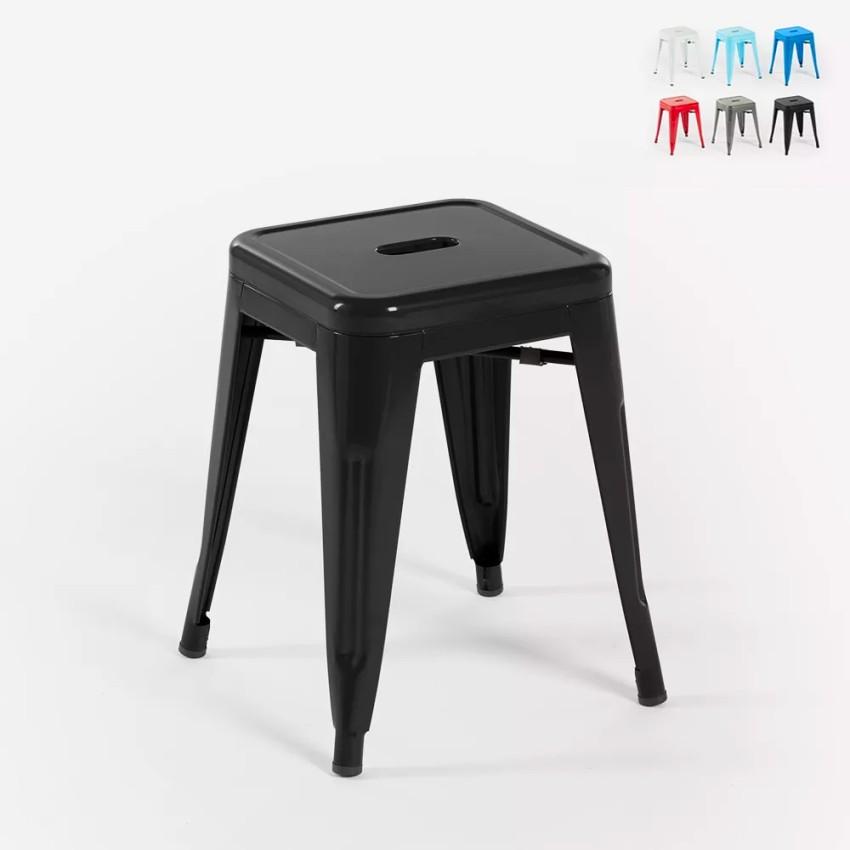 tabouret haut de bar cuisine industriel en acier métallique steel rocket. Remises