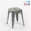 tabouret haut de bar cuisine industriel en acier métallique steel rocket. Promotion