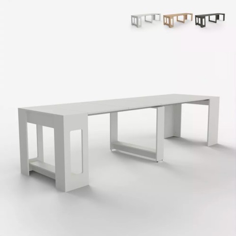 Table extensible peu encombrante 90x51-237 cm pour salon Garda Promotion