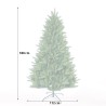 Groene kunstkerstboom 180 cm met een realistisch effect Wengen Kortingen
