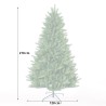 Kunstmatige kerstboom 210 cm met klassieke groene takken Melk Kortingen