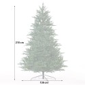 Kerstboom 210 cm hoog kunstmatig groen extra dicht Bern Kortingen