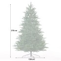 Kunstmatig kerstboom 210 cm hoog met extra dichte groene takken Bern Kortingen