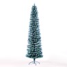 Kunstmatige besneeuwde slanke kerstboom 210cm ruimtebesparend Kalevala Korting