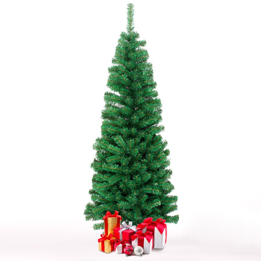 Groene kunstmatige kerstboom 240 cm hoog extra dikke takken Arvika Aanbieding