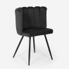 Eetkamerstoel gestoffeerde fluwelen design schelpfauteuil Shelly Keuze