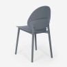 Chaise de cuisine salon et jardin moderne en polypropylène Gladys 