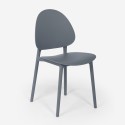 Chaise de cuisine salon et jardin moderne en polypropylène Gladys 