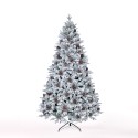 Kunstmatige kerstboom met besneeuwde takken en dennenappels 180 cm Faaborg Kortingen