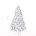 Kunstmatige kerstboom met besneeuwde takken en dennenappels 180 cm Faaborg Catalogus
