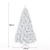 Kunstmatige kerstboom met besneeuwde takken en dennenappels 180 cm Faaborg Catalogus