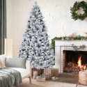 Kunstmatige kerstboom met besneeuwde takken en dennenappels 210 cm Bildsberg Verkoop