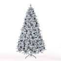 Kunstmatige kerstboom met besneeuwde takken en dennenappels 210 cm Bildsberg Kortingen