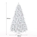 Kunstmatige kerstboom met besneeuwde takken en dennenappels 210 cm Bildsberg Catalogus