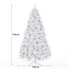 Kunstmatige kerstboom met besneeuwde takken en dennenappels 210 cm Bildsberg Catalogus