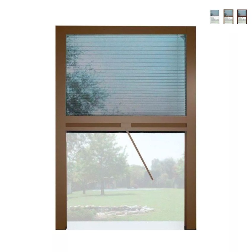 Moustiquaire coulissante 135x160cm plissée universelle pour fenêtre Melodie XL Promotion Moustiquaire coulissante 135x160cm plissée universelle pour fenêtre Melodie XL Promotion