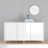 Buffet de salle à manger au design moderne 3 portes 156x84cm Thilot Offre