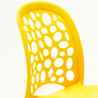 Ronde salontafel zwart 70x70 cm en 2 gekleurde stoelen Wedding Cosmopolitan 