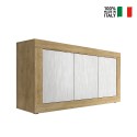 Buffet en bois 160x42cm avec 3 portes couleur blanc Modis WB Basic Offre