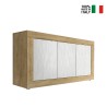 Buffet en bois 160x42cm avec 3 portes couleur blanc Modis WB Basic Offre