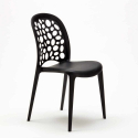 Table ronde noire 70 x 70 cm et 2 Chaises Colorées Intérieur Bar Café WEDDING Cosmopolitan 