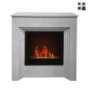 Cheminée bioéthanol au sol 96x35x96h cadre design moderne Bellini Offre