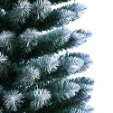 Kunstmatige slanke kerstboom 180cm besneeuwd groen Mikkeli Aanbod