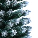 Smalle kunstkerstboom 180 cm groen met sneeuw Mikkeli Korting