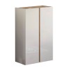 Schoenenkast Hal Twee Deuren 70x35x111cm Wit Glanzend Hout Indy Aanbod