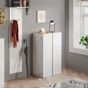 Schoenenkast Hal Twee Deuren 70x35x111cm Wit Glanzend Hout Indy Catalogus