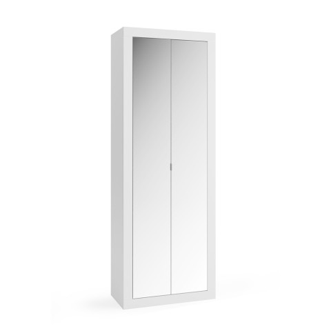 Armoire multifonctions 2 portes miroir salle de bain chambre entrée Tender Promotion
