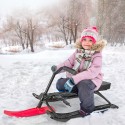 Bestuurbare slee met ski's en rempedaal voor kinderen Dasher Verkoop
