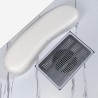 Table manucure pour esthéticienne avec aspirateur effet marbre Kwangam 