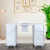 Table manucure pour esthéticienne avec aspirateur effet marbre Kwangam Offre