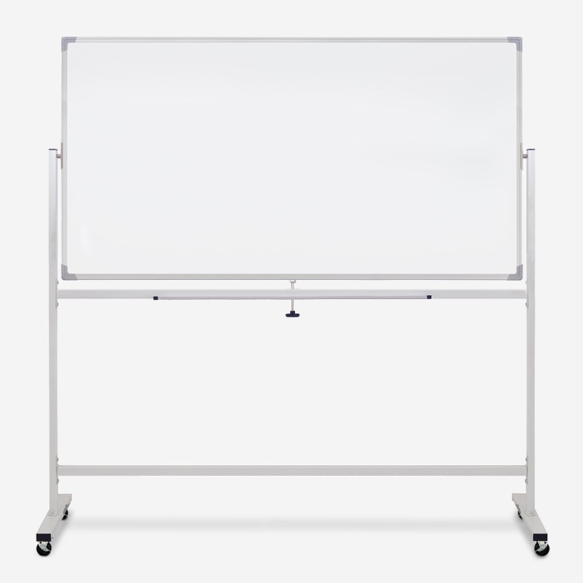 Verrijdbaar dubbelzijdig magnetisch whiteboard 180x90 cm Albert XL Aanbieding Verrijdbaar dubbelzijdig magnetisch whiteboard 180x90 cm Albert XL Aanbieding