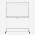 Tweezijdig magnetisch whiteboard 120x90 cm op wielen Albert L Aanbieding
