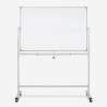 Tweezijdig magnetisch whiteboard 120x90 cm op wielen Albert L Aanbieding