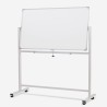 Tweezijdig magnetisch whiteboard 120x90 cm op wielen Albert L Aanbod