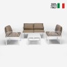 Salon de jardin canapé table basse 2 fauteuils Portofino Grand Soleil Caractéristiques