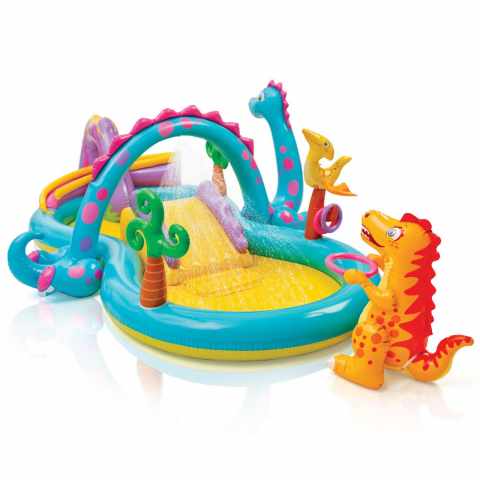 Opblaasbaar zwembad voor kinderen Intex 57135 speeltuin Dinoland Play Center