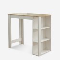 Set hoge tafel 120x60cm en 4 draaibare verstelbare krukken Redmond 
