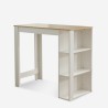 Set hoge tafel 120x60cm en 4 draaibare verstelbare krukken Redmond 