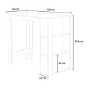 set hoge zwarte bar tafel en 4 barkrukken met rugleuning cruzville Aankoop