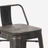 set hoge zwarte bar tafel en 4 barkrukken met rugleuning cruzville Karakteristieken