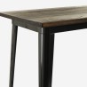 table haute 120x60 de cuisine + 4 tabourets de bar style farley Modèle