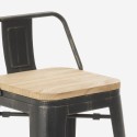 table haute noire 120x60 + 4 tabourets de bar avec dossier wahoo 