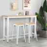 set hoge industriële tafel en 2 barstoelen trenton Verkoop