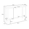 table haute industrielle + 2 tabourets de bar bois blanc trenton Catalogue